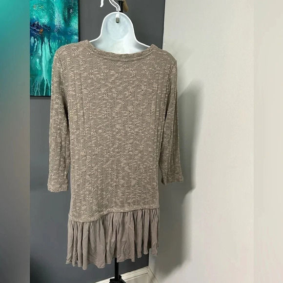 Indigo Thread Co. Top Women's Medium Peplum Hem Bohemian Festival 3/4 Sleeve‎ - Picture 8 of 14